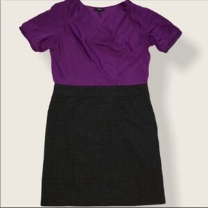 AGB Purple and Gray career work dress Size 12